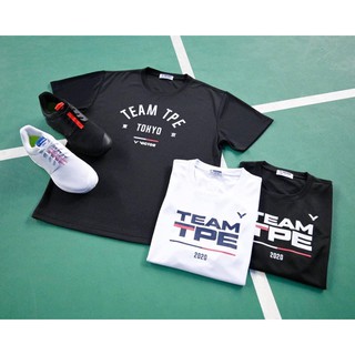 （羽球世家）勝利 排汗衫 東京奧運 T-2023 東奧 中華台北代表隊T恤 黑/白 潮牌Victor