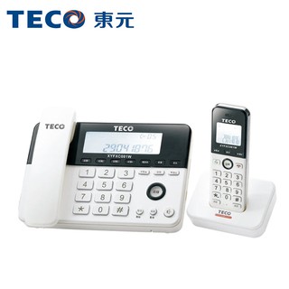 (全新公司貨) TECO 東元 2.4GHz 數位 無線 子母電話 家用電話 市內電話 XYFXC081 【24H出貨】