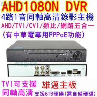 MAX安控-AHD DVR8路/4路4/1聲類比AHD-NH網路NVR高清1080P畫面監控主機手機遠端監控HDMI輸出
