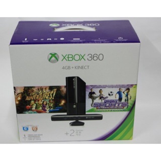 全新XBOX 360 KINECT 4G 全套大冒險 運動大會1+2究極版