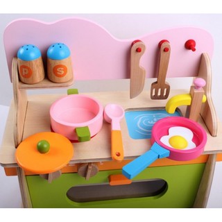 🌺 MG 🌺 現貨🙋兒童木製仿真小廚師玩具廚房組