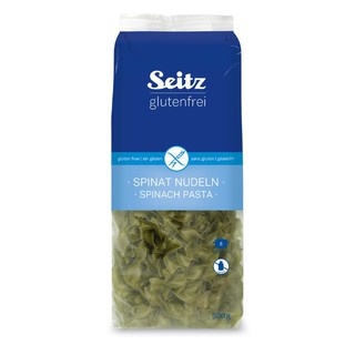 德國Seitz 無麩質義大利菠菜麵(無蛋奶) Broad Spinach Pasta 500g/包