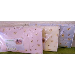 台灣製造 精選透氣舒適 嬰兒 天然乳膠床墊 蜂巢式 純棉床墊中床-圖案隨機