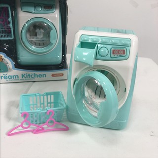 🍓Se7en童嬰堡🍦抖音同款仿真小家電迷你電動洗衣機會轉排水過家家玩具