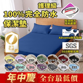 台灣製造工廠直售 3M專利100%防水透氣保潔墊 超透氣防水床單/床包 四季通用棉被/單人/雙人/加大/天絲床包式保潔墊