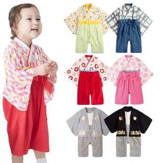 Augelute baby童衣 日式和服 包屁衣連身衣 寶寶和服 日本浴衣 嬰兒造型服 派對扮演服 新年童裝 37301