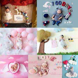 新款創意兒童拍照背景紙 個性新生兒寶寶拍攝 拍照道具 滿月百日周歲拍攝背景 寶寶拍照背景布
