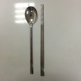 韓國 韓多 不銹鋼餐具 湯匙 筷子 素面