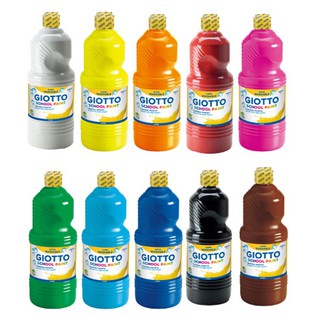 【義大利 GIOTTO】可洗式兒童顏料500ml(單罐)(10色可選)