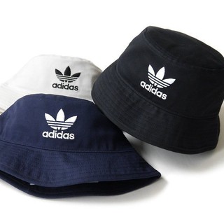 Adidas originals LOGO 三葉草 漁夫帽 黑白 黑 白 帽子 bk7345 bk7350