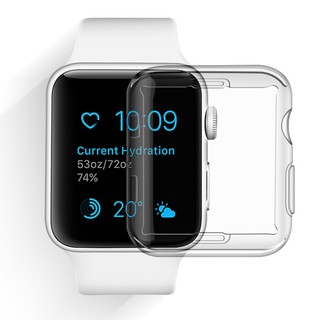 適用於Apple watch 1/2/3/4/5/6/7/SE代保護套超薄 蘋果手錶保護殼 iwatch全包透明軟殼