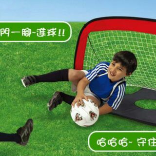 台灣現貨 兒童戶外足球門 二合一足球門兒童玩具 生日禮物 足球框 親子戶外活動 兒童節 送禮 兩用足球門欄架 寶寶 足球