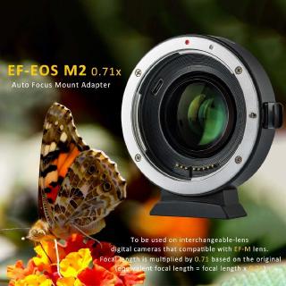 唯卓仕 VILTROX EF-EOS M2 II佳能微單轉接環M6 M3轉佳能鏡頭EF 減焦增光環