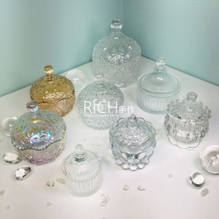 【Rich手作】聚寶盆 玻璃 消磁盆 消磁碗 擺件 水晶 碎石 淨化 消磁 現貨在台 (1)