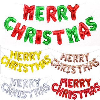 聖誕節Merry Christmas字母鋁膜氣球 耶誕節佈置裝飾【XM0210】《Jami》