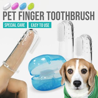 [天天出貨] 寵物指套牙刷組 寵物牙刷 矽膠指套牙刷【E0602】