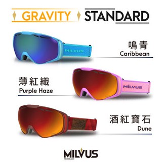 Milvus GRAVITY 雪鏡 滑雪鏡 防風鏡 滑雪 風鏡 近視眼鏡可用