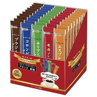 日本AGF代購AGF MAXIM 無糖黑咖啡 50入-4/30出貨