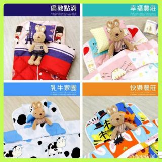🇹🇼MIT 兒童三件組 睡墊(涼被 + 枕頭 + 睡墊) 小朋友最愛 幼兒必備 台灣製造 卡通圖案~可挑款(特價)