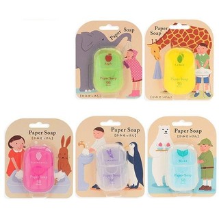 日本 CHARLEY paper soap 紙香皂 紙肥皂 攜帶式 抽取式 50枚 五款供選