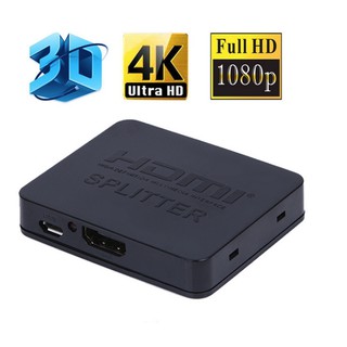 新款 HDMI一分二分配器 同步顯示 支援4K2K 一進二出 1進2出 高清1080P帶USB線 (A010)