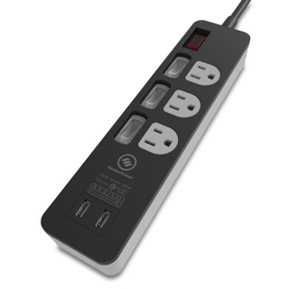 【HadesPower 黑帝斯】3.4A 雙USB智慧快充電腦延長線《2019出品_最新安規》(6-9尺) DKU43