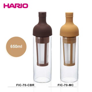 【HARIO】酒瓶冷泡咖啡壺-650ml-咖啡色/焦糖色 ( FIC-70CBR / FIC-70MC )