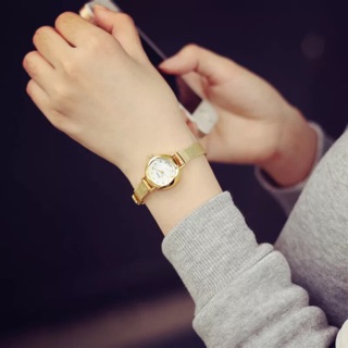 現貨 八心八箭鑽石切割鏡面小金錶 女錶 手錶 鑽錶 金錶 韓國錶 錶 情人節禮物 韓國製 質感 氣質 鑽石鏡面 禮物