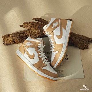 Nike Air Jordan 1 Mid “Tan Gum” 男 奶茶色 中筒 AJ1 籃球鞋 554724-271