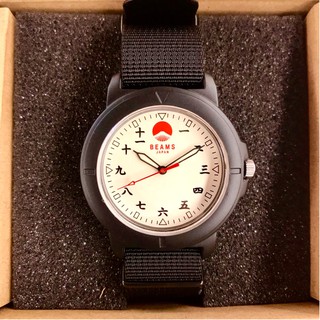 { NEONX } BEAMS JAPAN Original 3H Field Watch 漢字 漢數字 手錶 尼龍