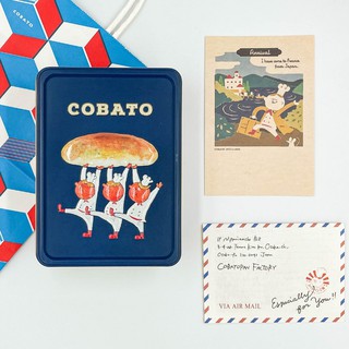 【預購】日本 COBATO 鐵盒餅乾 藍盒款 焦糖肉桂 鐵盒控