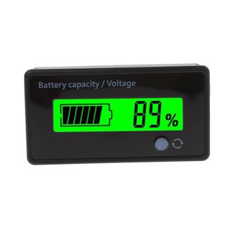 8-70V鉛酸鋰電池液晶 電量顯示器 酸性電池鋰電池容量指示電壓測試儀電壓表