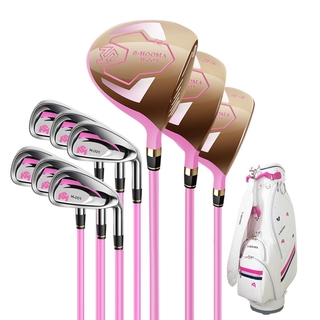 免運現貨正品日本S-hooma/豪馬 粉色高爾夫球組 球桿 套桿配送球包 golf 碳素桿 全套初中級手感好 少女最愛