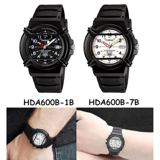 CASIO手錶卡西歐十年電池壽命 基本款數字石英錶/軍人/學生/日期/夜光 HDA-600B