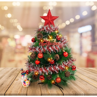 (台灣現貨福利品)桌上聖誕樹 60公分／30公分小聖誕樹(大全配)(超茂密樹枝)(配件+LED燈串送電池)(當日出貨)
