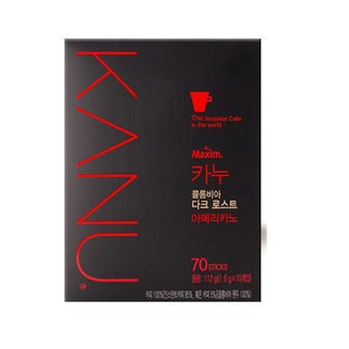 韓國代購🇰🇷預購 KANU 美式咖啡 孔劉代言 1.6g*70包裝 贈保溫杯或馬克杯