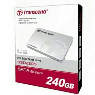 含稅可刷卡，Transcend 創見 SSD220S 2.5吋240G固態硬碟，原廠三年保固~下單送支架