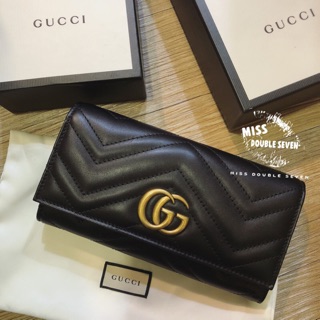 Gucci GG Marmont continental wallet 馬夢掀蓋釦式長夾 現貨+預購🔥