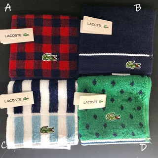 Lacoste手帕 鱷魚牌 小方巾 手帕 JAPEN 附禮物袋 聖誕禮物 交換禮物