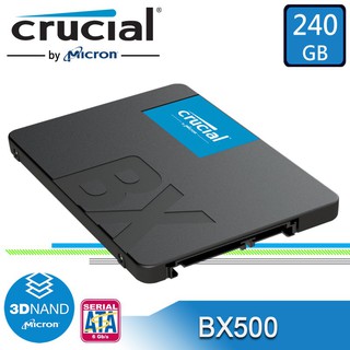 💥全新三年保💥 美光 Micron SSD BX500 240G SATA3 2.5吋 固態硬碟 120G 480G