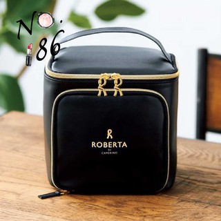 【NO.186】【日雜附錄ROBERTA DI CAMERINO皮革箱型收納包 化妝箱 萬用包】