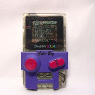gameboy 透明 彩色螢幕 附兩片卡帶 附搖桿組及聲音畫面擴大組 功能正常 日本製