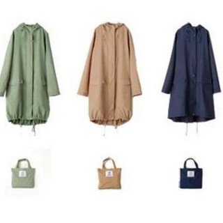 🔥日本純色超輕薄款(T0167) 防風旅​​遊必備超輕雨衣時尚輕便 可收納