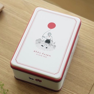 [限定鐵盒] 預購 日本 赤い風船 × 杉本さなえ 人氣起司餅乾鐵盒 紅色風船