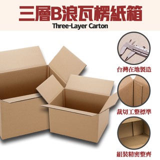 【🐈肥肥貓家居】小物包裝 小紙箱紙盒 瓦楞紙箱 三層B浪 厚度約0.3 MIT台灣製