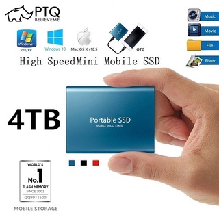 高速 SSD Type-3.1 4TB /2TB/1T/500G 移動固態硬盤 PTQ