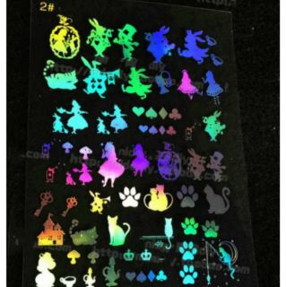 diy UV膠水晶滴膠封入物 透明鐳射素材 愛麗絲,太空系列 新增貓咪 麋鹿 魔法陣