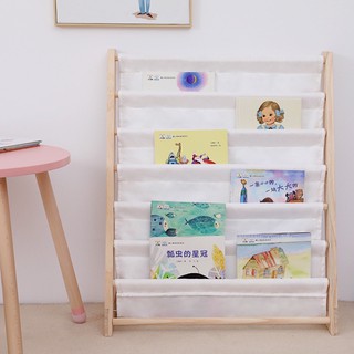 預購▪️韓國用品 兒童書架▪️繪本架 嬰幼兒寶寶書籍置物架 簡易落地書櫃 實木架