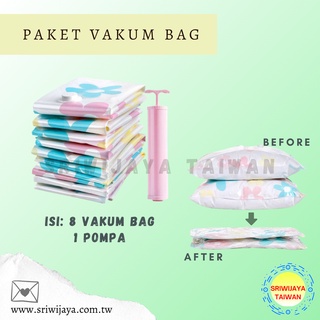 Paket Vakum Bag + bonus pompa