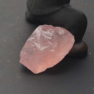 天然粉晶水晶擺件仔料標本毛料礦石